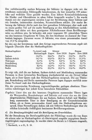 d) Die Berufszugehörigkeit und die Beteiligung am Erwerbsleben