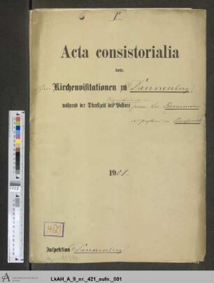 Dannenberg: Visitationsakten