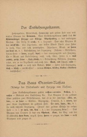 Das Haus Oranien-Nassau (Könige der Niederlande und Herzoge von Nassau)