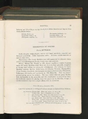 Description of Species.
