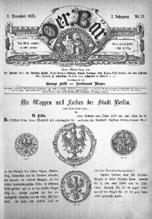 1. December 1875, Nr. 17