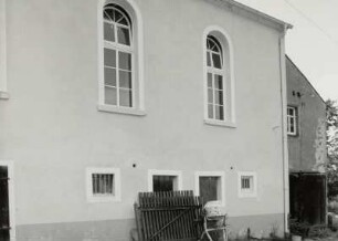 Medingen, Gasthof : Medingen (Kreis Kamenz), Gasthof Medingen (1. Hälfte 19. Jahrhundert), Dorfstraße 6, Teilansicht des Saalgebäudes
