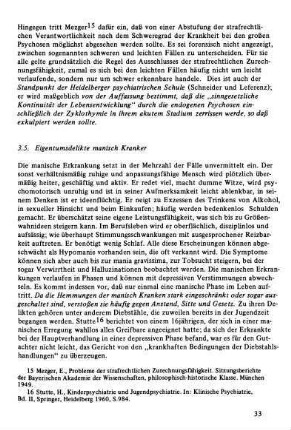 3.5. Eigentumsdelikte manisch Kranker