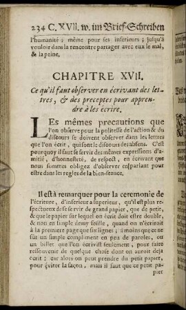 Chapitre XVII. / Capitel XVII.