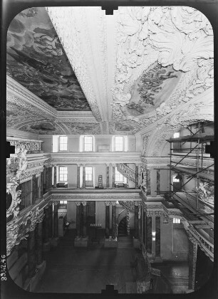 Eisenberg. Schloß Christiansburg (1677-1692; C. W. Gundermann). Schloßkapelle St. Trinitatis. Inneres nach Norden (von der Empore)