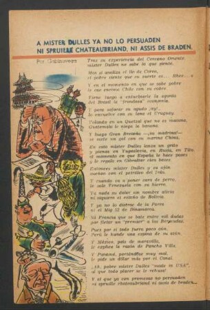 A míster Dulles ya no lo persuaden ni spruille chateaubriand, ni assis de braden