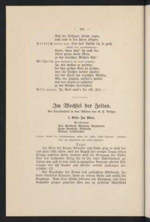 184-198, Im Wechsel der Zeiten