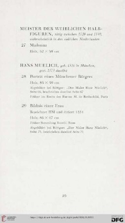 Meister der weiblichen Halbfiguren (Nr. 27)
