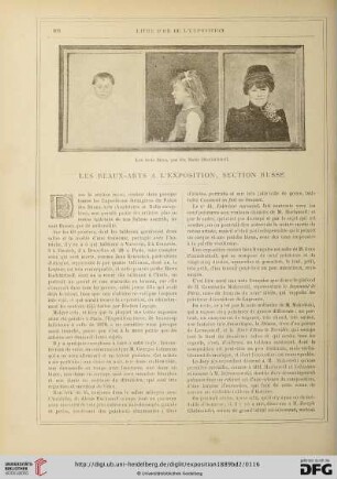 Les Beaux-Arts a l'Exposition, section Russe