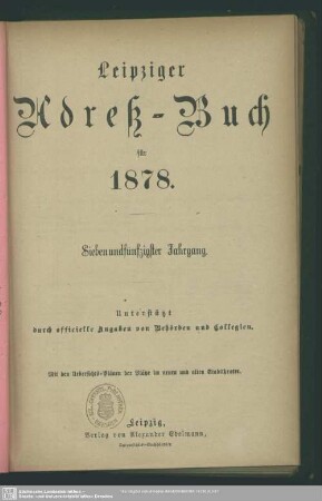 57.1878: Leipziger Adreß-Buch