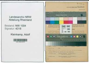 Entnazifizierung Adolf Kleikamp , geb. 06.08.1907 (Heizer)