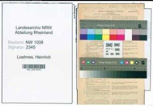 Entnazifizierung Heinrich Loehnes , geb. 12.01.1901 (Landgehilfe)