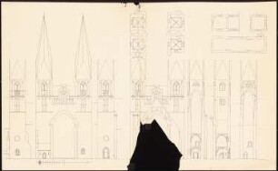 Klosterkirche, Neuruppin Turmbau: Turmfront mit Turmdetails
