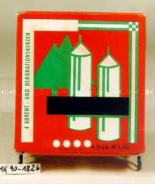 Verpackung für "4 Advent- und Dekorationskerzen"