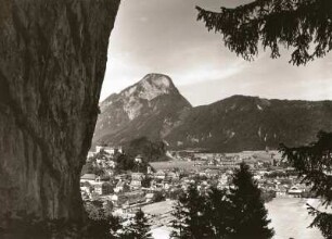 Kufstein, Stadtansicht : Kufstein. Stadtansicht mit Feste Geroldseck von Nordosten
