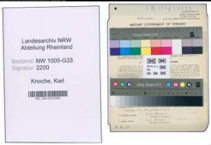 Entnazifizierung Karl Knoche , geb. 18.07.1900 (Rektor)