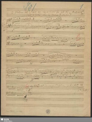 Der entfesselte Prometheus - Mus.5811-G-500 : Sketches : Coro, orch : RaaL 539
