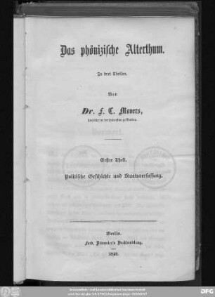 Bd. 2, Theil 1: Politische Geschichte und Staatsverfassung