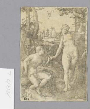 Sündenfall, Blatt 3 der Folge "Geschichte von Adam und Eva"