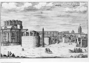 Templum vaticanum et ipsius origo - p. 91: veduta della nuova basilica in costruzione