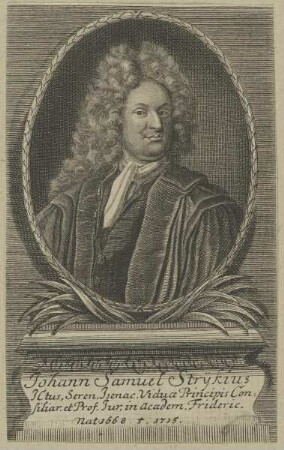 Bildnis des Johann Samuel Strykius
