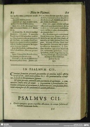 In Psalmum CII.[i.e. CI.] Psalmus CII.[i.e. CI.]