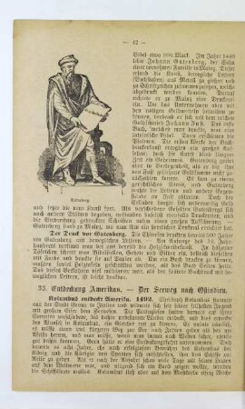 33. Entdeckung Amerikas. - Der Seeweg nach Ostindien