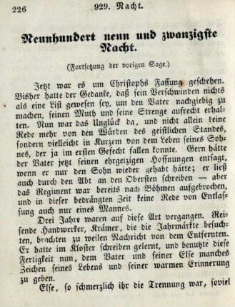 Neunhundert neun und zwanzigste Nacht