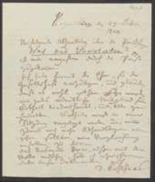Brief von Johann Jacob Kohlhaas an David Heinrich Hoppe und Kaspar von Sternberg
