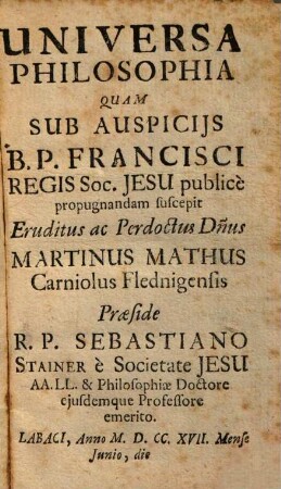 Compendium vitae virtutum, & miraculorum Beati Joannis Francisci Regis, Societatis Jesu