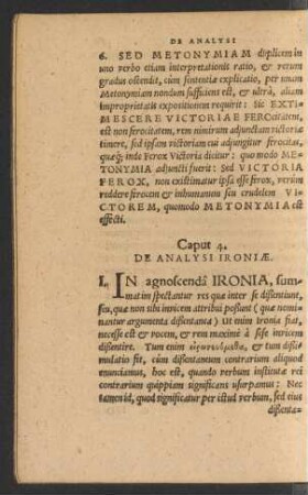 Caput 4. De Analysi Ironiae