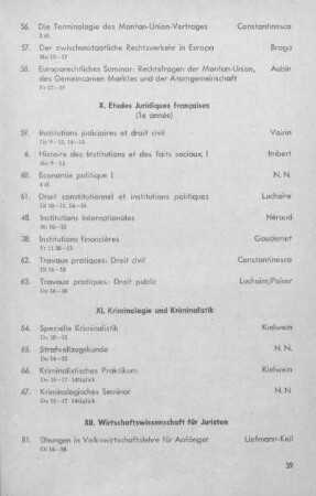 Studium des französischen Rechtes