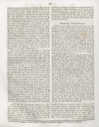 360 Kirchliche Mittheilungen