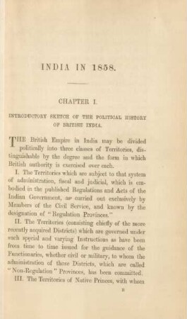 Chapter I. Introductory sketch of the political history of British India