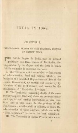 Chapter I. Introductory sketch of the political history of British India