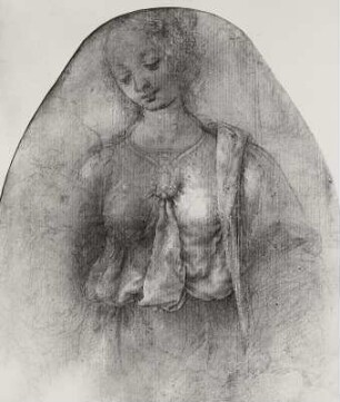 Die Jungfrau Maria, Frauengestalt, Halbfigur
