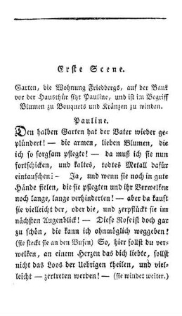 Erste Scene - Fünfte Scene