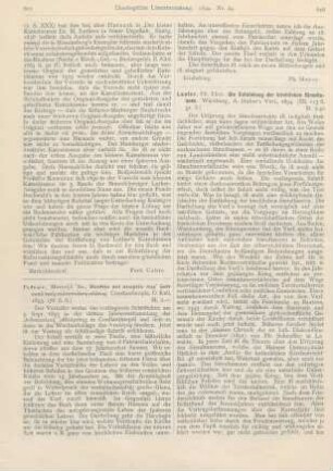 611-615 [Rezension] Buchwald, Georg, Die Entstehung der Katechismen Luthers und die Grundlage des Grossen Katechismus