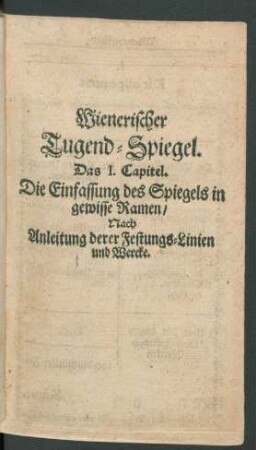 Wienerischer Tugendspiegel