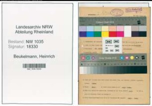 Entnazifizierung Heinrich Beukelmann , geb. 24.11.1905 (Schreiner)
