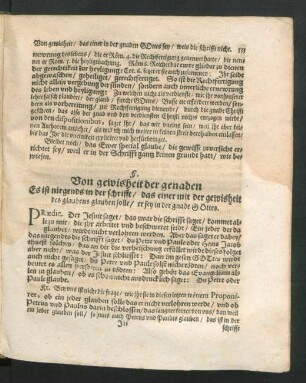 Von gewisheit der genaden.