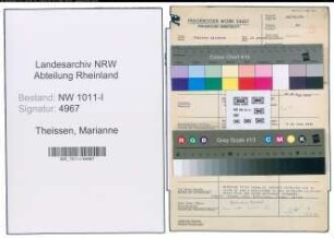 Entnazifizierung Marianne Theissen , geb. 17.12.1919 ()