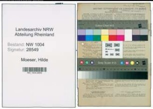 Entnazifizierung Hilde Moeser , geb. 01.05.1922 ()