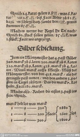 Silber schickung.