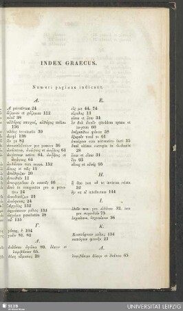 Index graecus