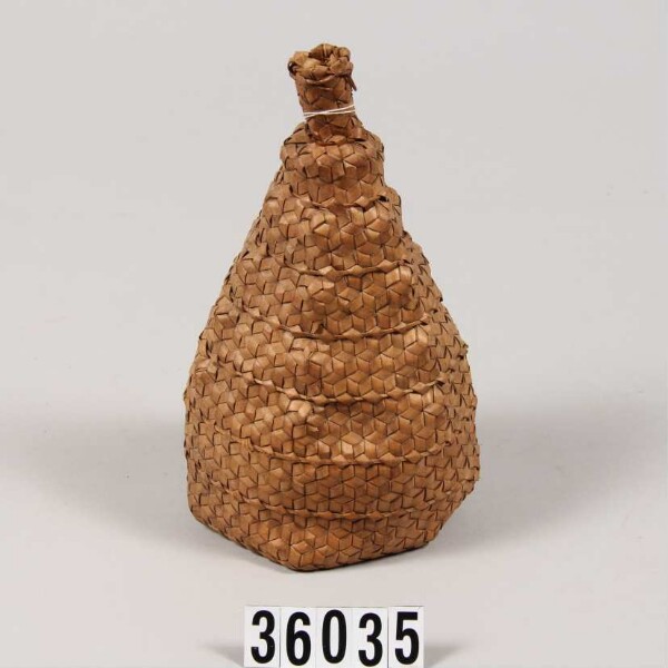 Basket, bottle-shaped