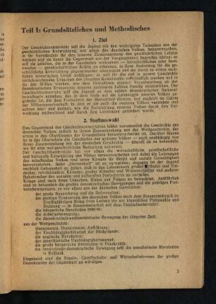 Teil I: Grundsätzliches und Methodisches