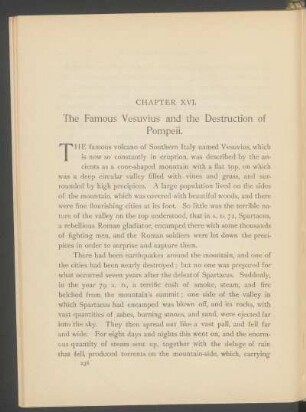 Chapter XVI. - The famous Vesuvius and the destruction of Pompeii.