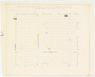 Dienstwohnung des Reichsaußenministers Joachim von Ribbentrop, Berlin-Mitte Umbau: Plattenbelag Südecke KG 1:20