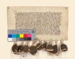 Hans Schernekow schwört der Stadt Prenzlau nach Entlassung aus deren Gefangenschaft Urfehde.